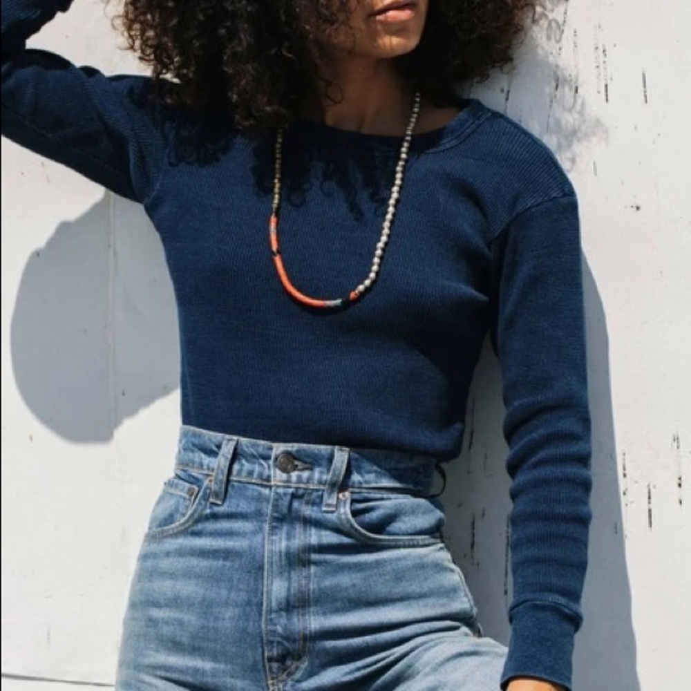 Imogene + Willie Indigo Waffle Thermal